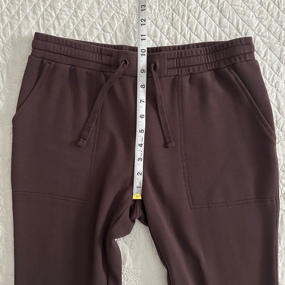 Quince Women’s SuperSoft Fleece Joggers Sweatpants Dried Fig Small - Picture 6 of 11